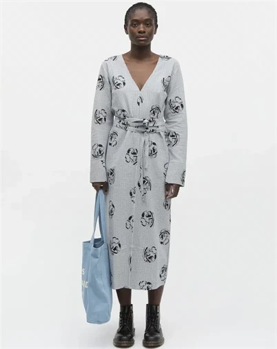 Mads Nørgaard - Oda Kjole - Vintage Indigo/Vanilla Ice